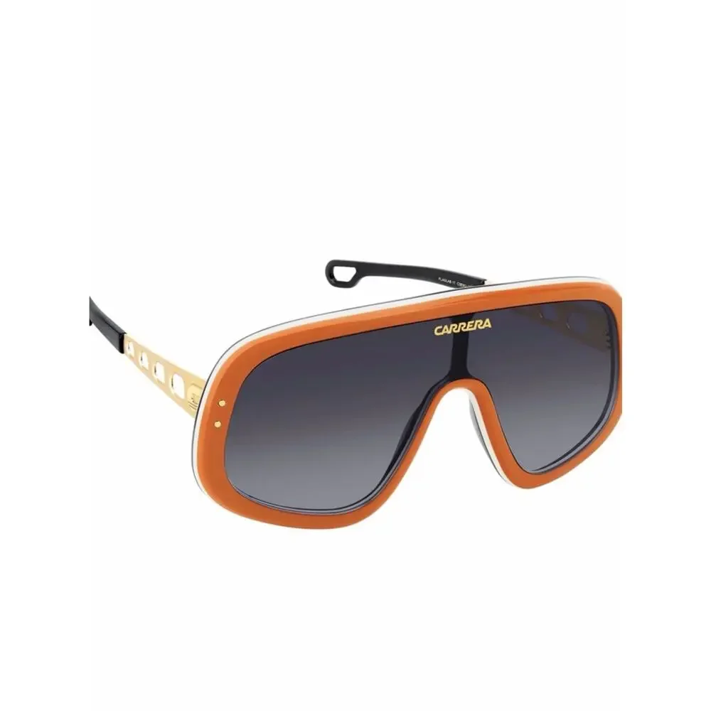 New Carrera Flaglab 17 C3E9O Oversized Shield Sunglasses in Orange, Authentic